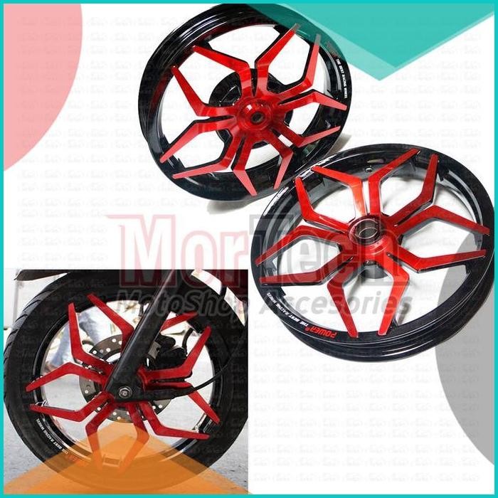 Velg Pelek Racing Power Star Motor Mio Sporty Mio Soul 110 Hitam Mera