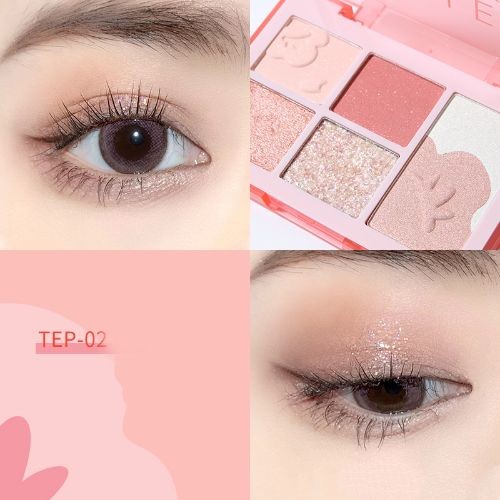 OHSOME-SHEDELLA· Sister Flower Series Makeup Tray - eye shadow + blush + contouring-TFP02 hugs the o