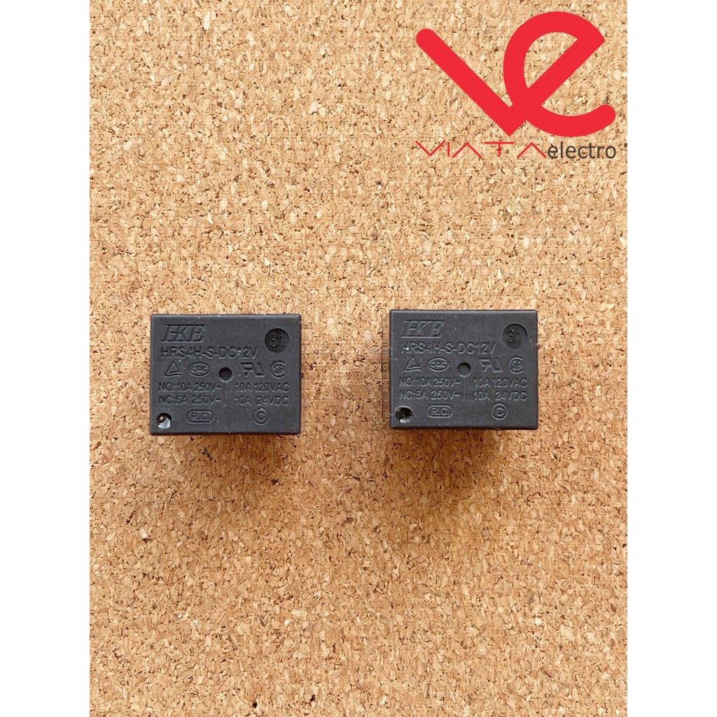 MURAH RELAY HKE 12V 5PIN HRS4H RELAY 12V 5 KAKI 10A ASLI