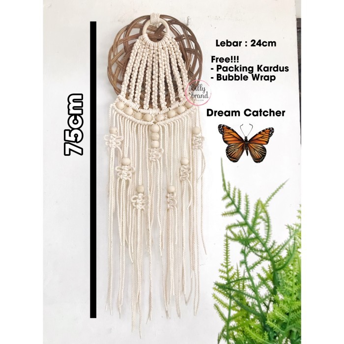 HIASAN DINDING / DEKORASI NATAL / POHON NATAL MACRAME HIJAU BESAR