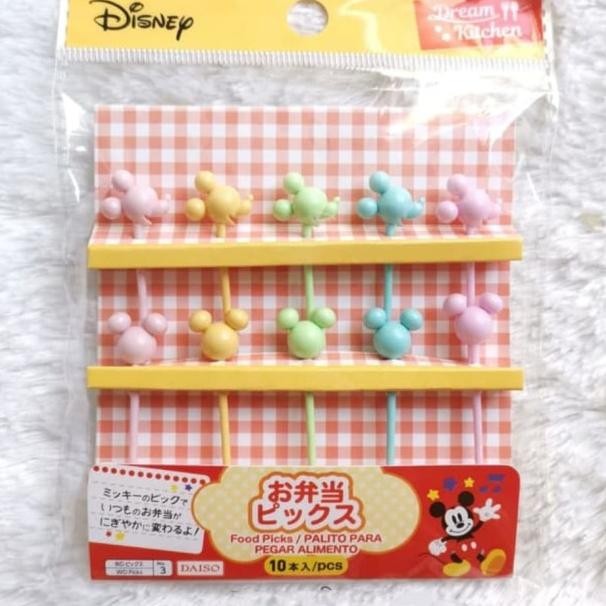 Bento Pi Disney Ey Nnie Mouse Alat Tusuk Hiasan Bento Kue