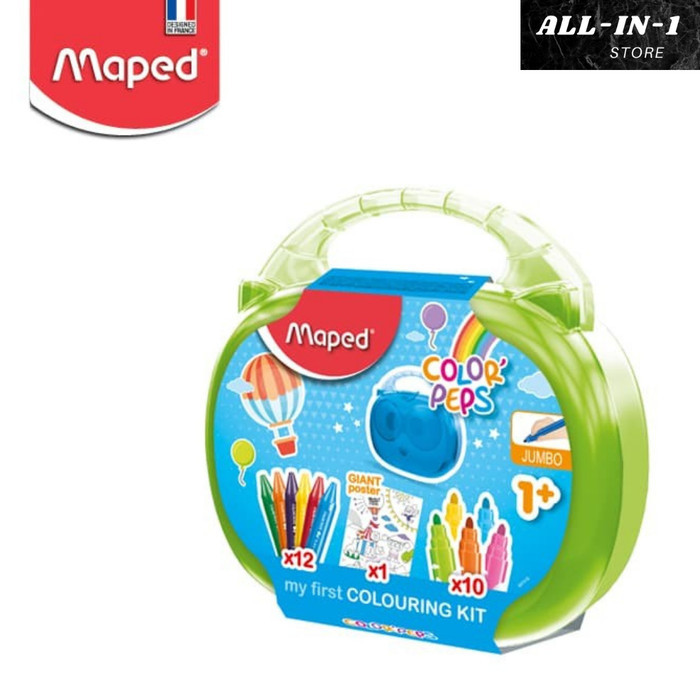 

Spidol dan Crayon Warna Early Age Full Coloring MAPED - Plastic Box