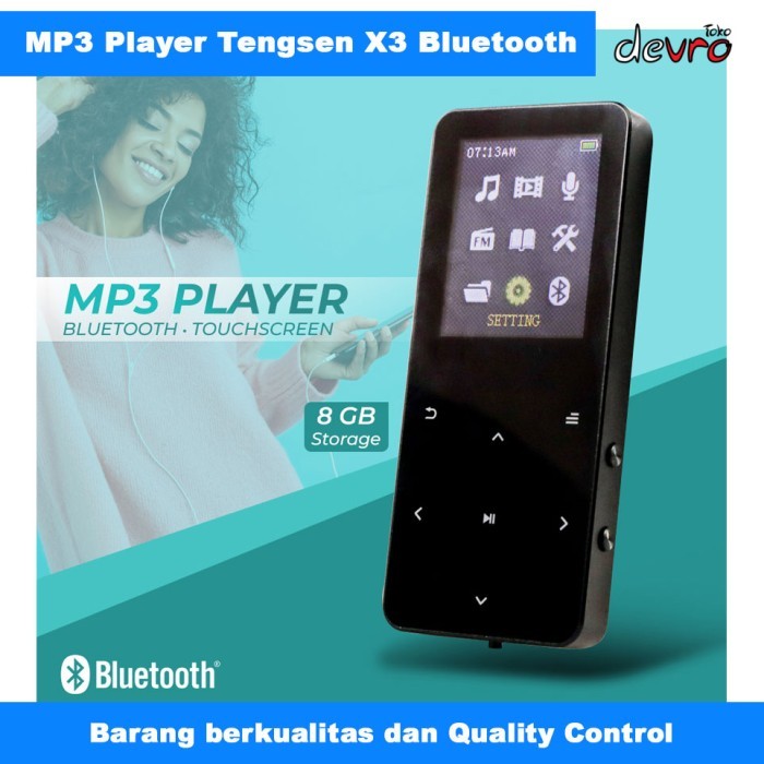 Cuci Gudang Dap Mp3 Player Digital Audio Player Bluetooth 8Gb - Redant X3