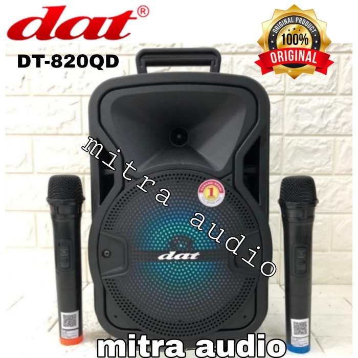 Promo Speker Portabel 8 Inch Bluetooth Karaoke Dat Dt 820Qd