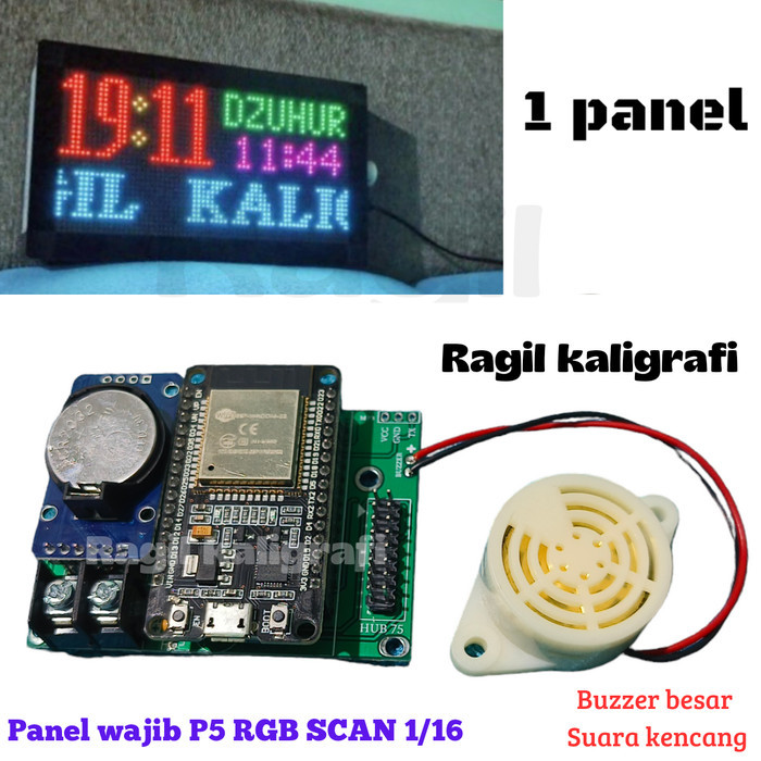 Cuci Gudang Kontroler Jws Kontroler Jam Sholat Digital 1 Panel Khusus Sodaqoh