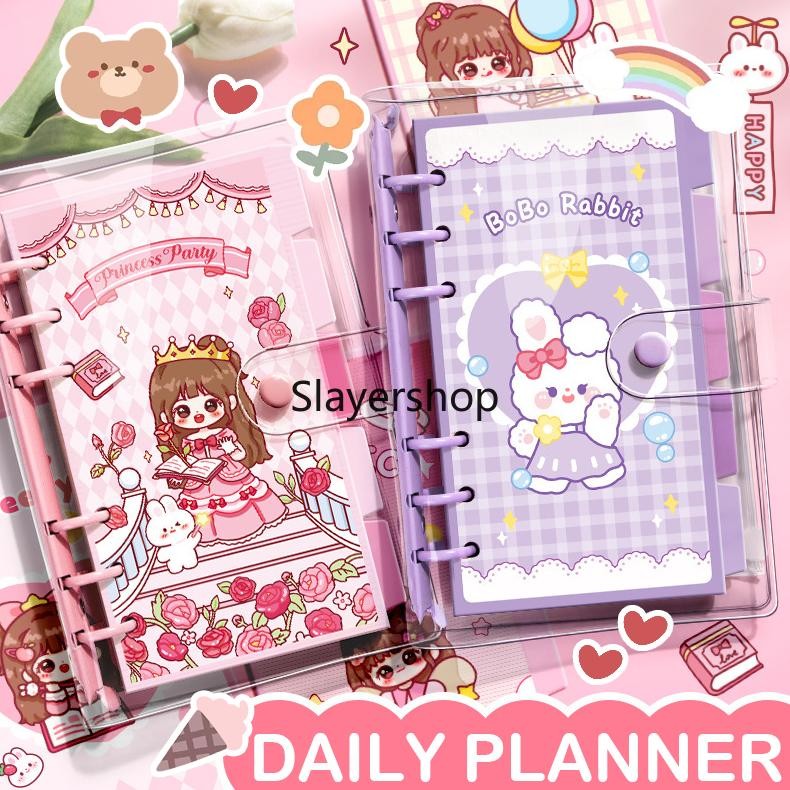 

Termurah Buku Binder A6 Aesthetic Buku Tulis Karakter Lucu Spiral Notebook Loose-Leaf Cute Korea Buku Catatan Diary Diy Daily Planner Scrapbook Jurnal Motif Kartun Imut Premium