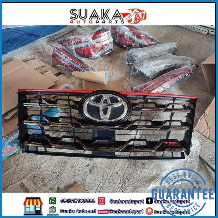 | SAT | GRILLE BUMPER GRILL RADIATOR GRIL MOBIL TOYOTA FORTUNER VRZ TRD 2021 2022 2023 ORIGINAL
