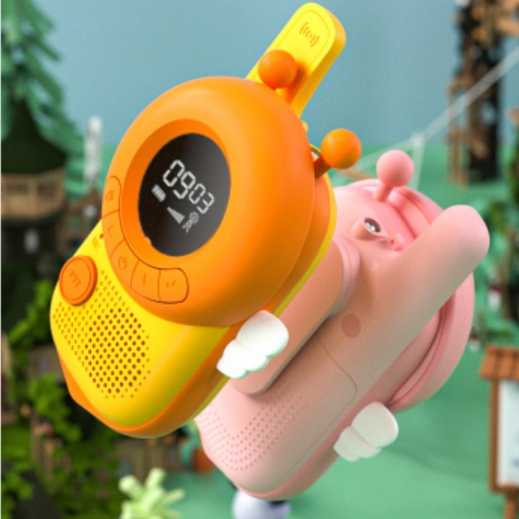 Baru KOOOL Walkie Talkie 2 pcs Bee 3KM HT Telepon Suara Jarak Jauh 3 KM 2pcs Walkie-Talkie Radio Kid