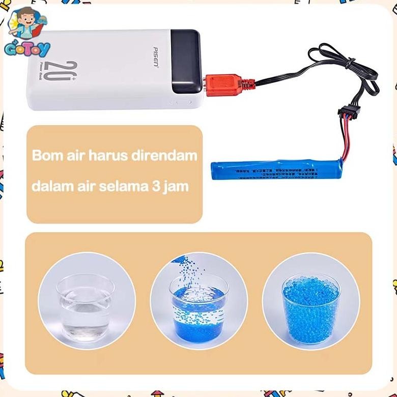 Baru High Speed Pistol Mainan Anak Anak Senjata Mainan Peluru Gel Tembakan Air Blaster Gun Mainan Te