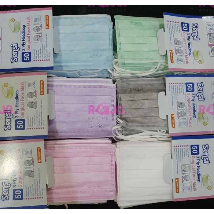 Promo Masker Sensi Headloop Isi 50 Pcs (Hijab)