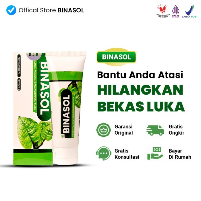 Terlaris Binasol Gel Obat Luka Diabetes Pasca Operasi Penghilang Bekas Luka