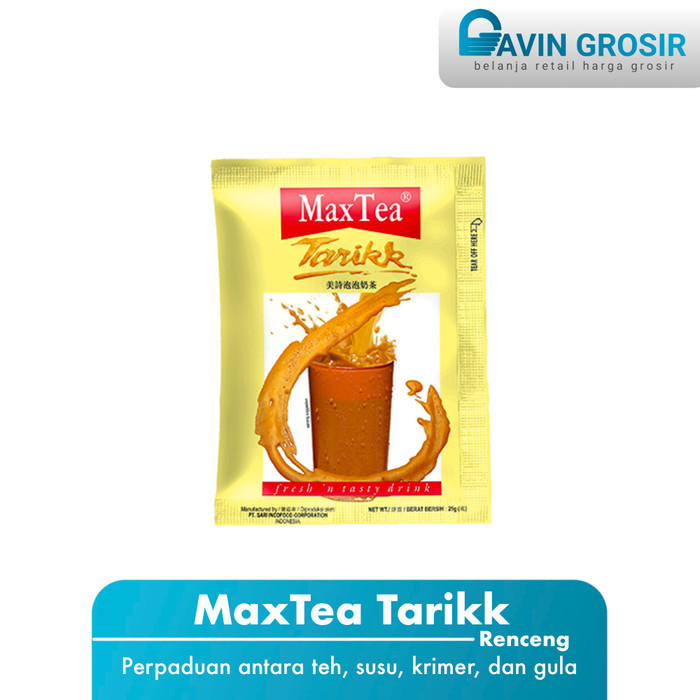 

Max Tea, teh tarik instan renceng (10 sachet)