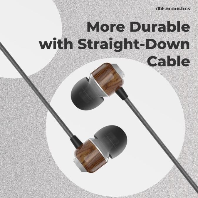 Dbe Acoustics Ws100 Wood Earphone With Microphone
