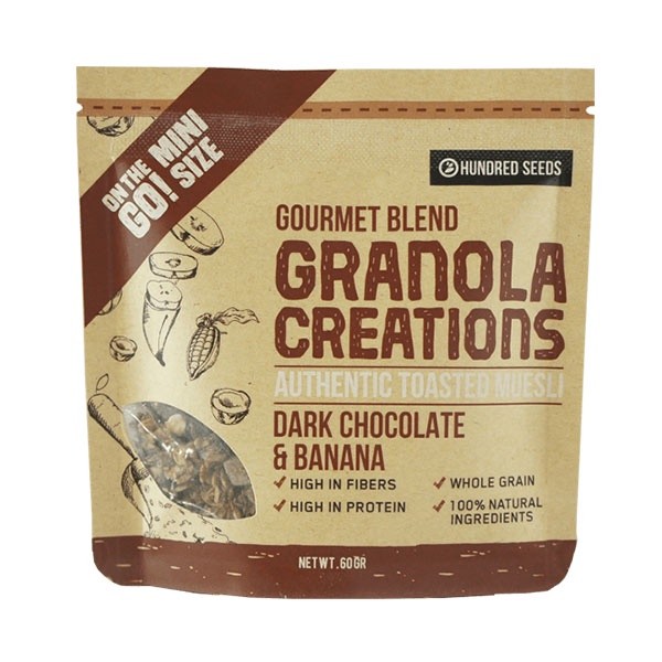 

GRANOLA CEATIONS DARK CHOCOLATE & BANANA 60 GR