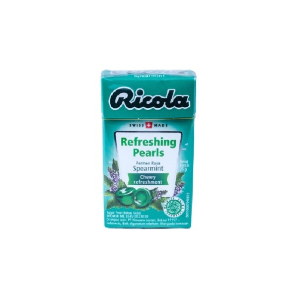 

RICOLA PEARLS SF SPEARMINT 25 GR