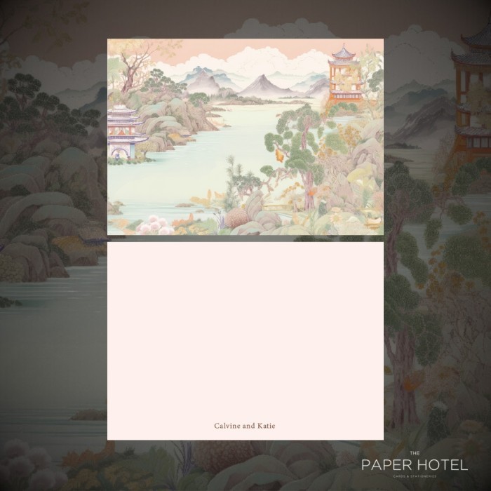 

2 Sided Notecard - The CNY Set #2 (Personalized Initials/ Name, 16pcs)