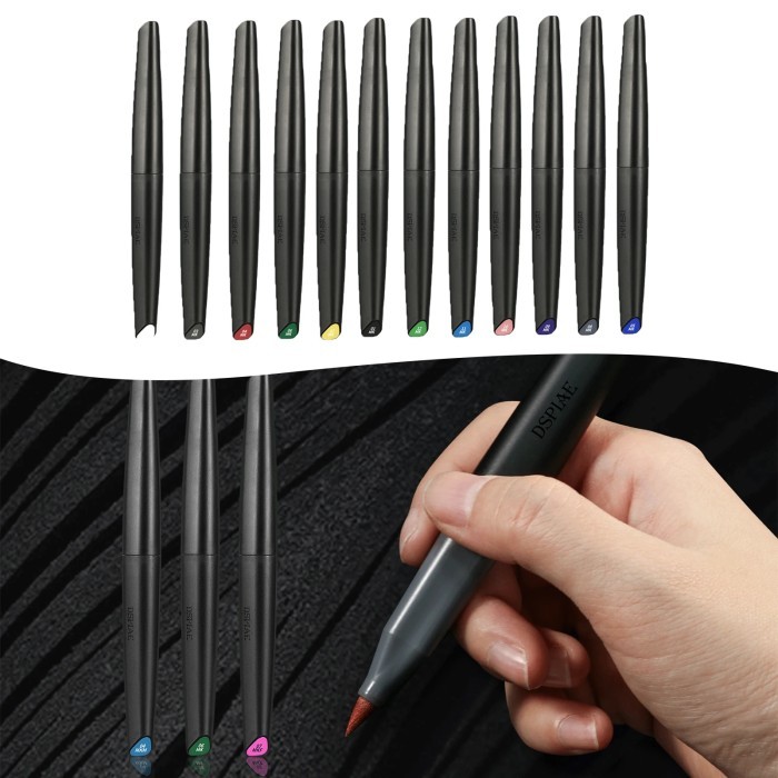 

T E R B A R U A Dspiae Soft Tipped Markers 11/12 Colors Brush Pen