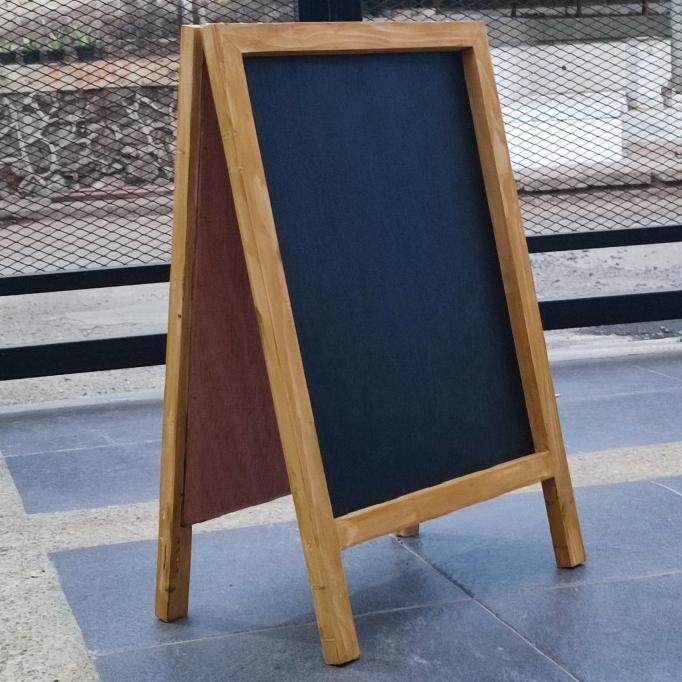 

Papan Tulis Kapur Blackboard 2 Sisi Muka Sedang Sameday - MitraKayu