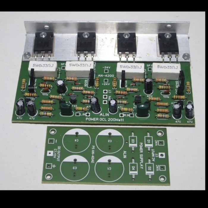 Kit Power Amplier OCL 150Watt Stereo Plus PCB Power Supply