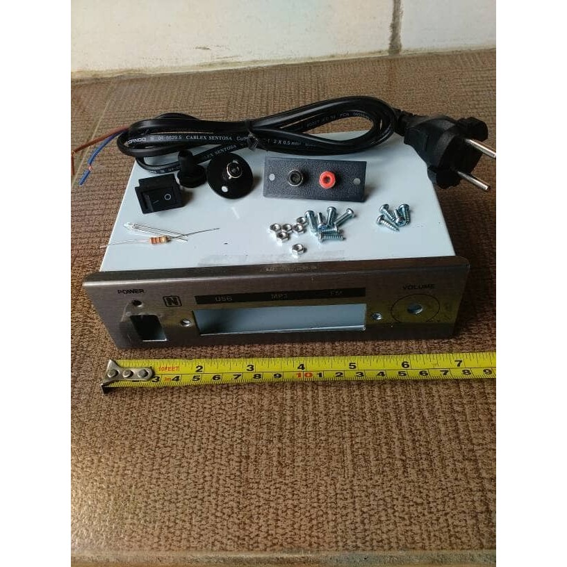 Box Mini Fm Usb untuk kit Mp5, Mp4, Mp3, Radio Fm plus Acc Ac buntug
