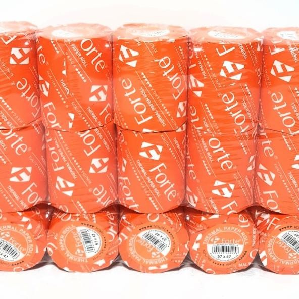 

Grosir (1Pas/10Roll) Kertas Kasir/R Thermal Forte 57X47/58X48