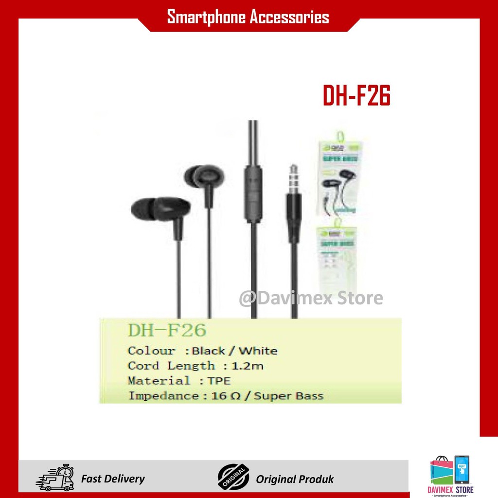 [ORI] DAP DH-F26 Headset DAP Packing Dus Satuan Headset