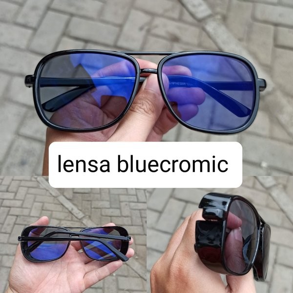 Kacamata pria wanita lensa bluecromic JK3001sg *