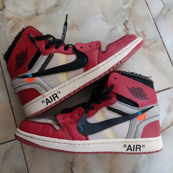 AJ1 X OFF WHITE RED CHICAGO SIZE 44