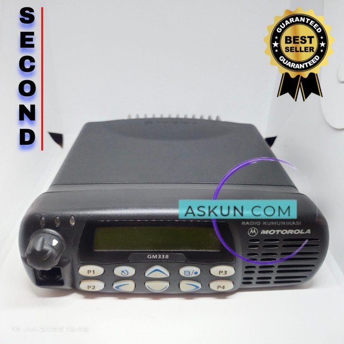 TERLARIS!!! RADIO RIG MOTOROLA GM 338 VHF 45 WATT SECOND SIAP PAKAI