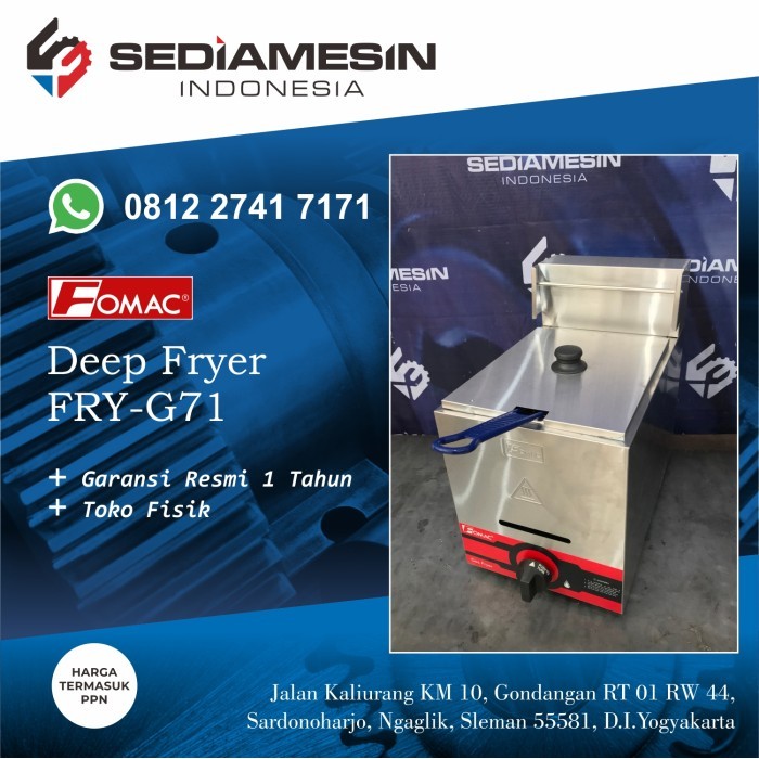 READY Deep Fryer Gas Kecil Fomac FRY-G71