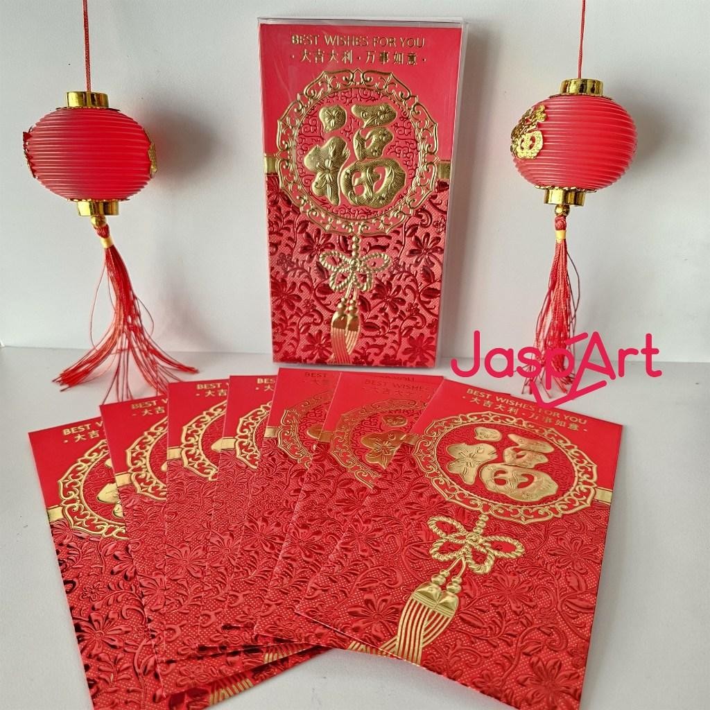 

Angpao Imlek Kotak Mika Ukuran Panjang Shio Ular 2025 Ready Murah Hongbao Fungpau Gold Isi 18 Berkualitas