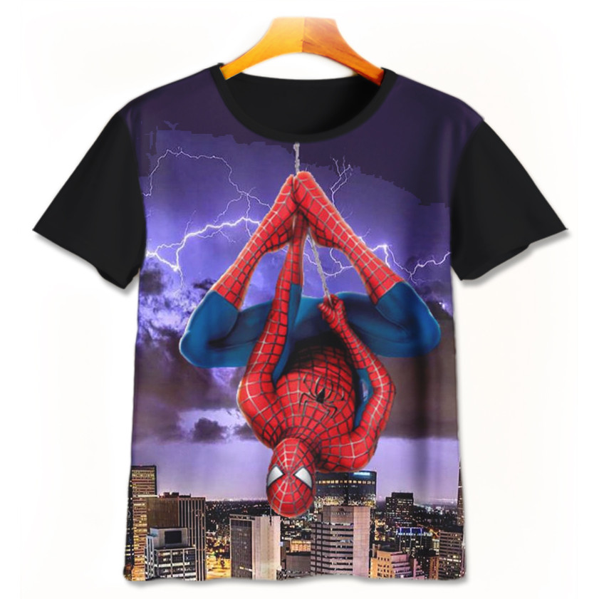 Baju Kaos Anak Anime - Kaos Game 3D Lucu - Kaos Printing Anime Spiderman Spiderman-9-designWD Limite