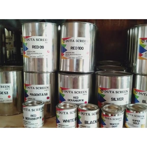 

tinta duta screen khusus sablon plastik / tinta sablon cup plastik H32T