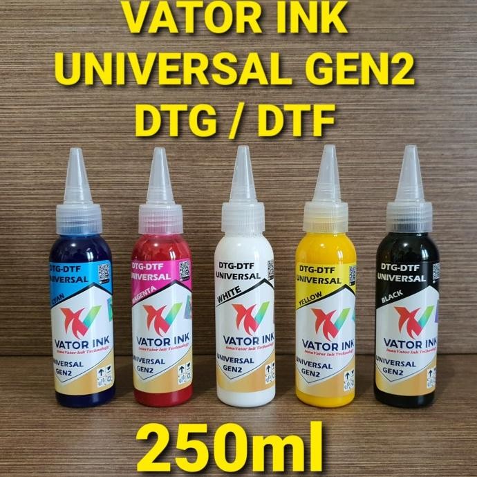 

VATOR UNIVERSAL GEN2 DTG DTF 250ml TINTA SABLON POWDER PET FILM DTF H32T