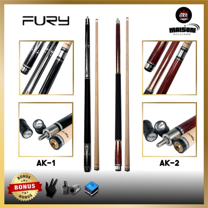 Promo Stick Billiard Fury AK series-Stick Fury - AK 1- AK 2