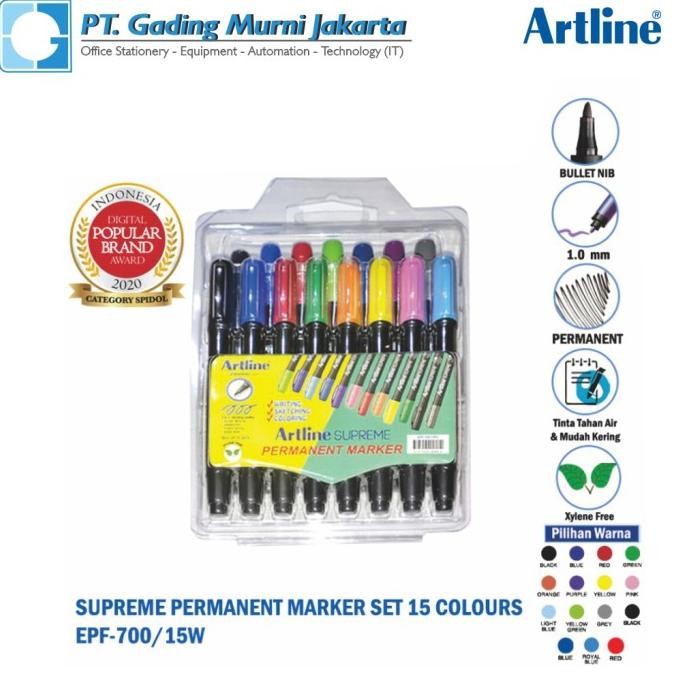 

Highlighter Supreme Artline Epf-700 ( 15 Warna ) Original Dan Terpercaya
