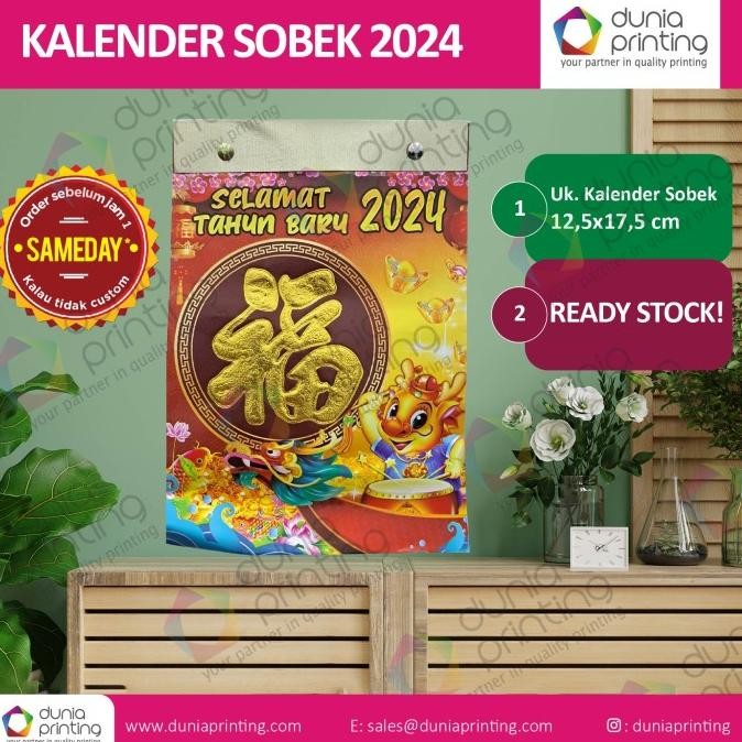 

Kalender Sobek 2024 Kualitas Premium