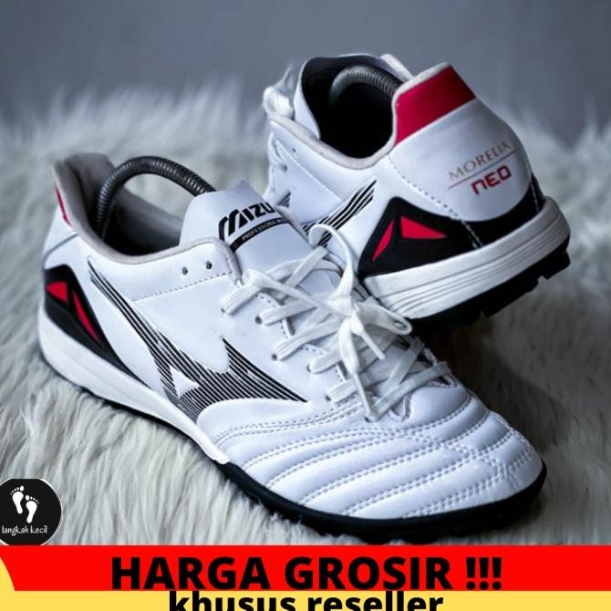 Sale Sepatu Futsal Mizuno Morelia Neo 4 Pro White Black Chinese Red Turf Tf