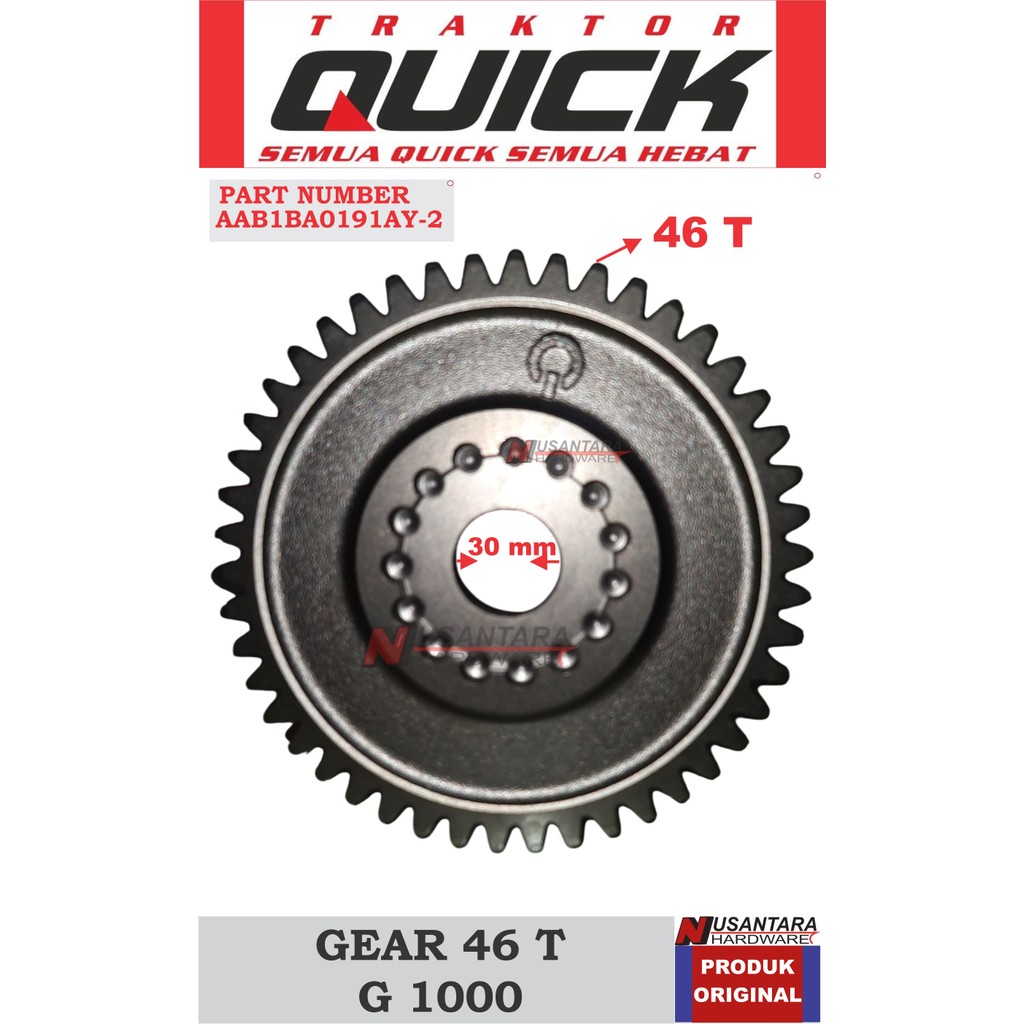 gear 46 t g traktor 1000/g 3000/boxer/zeva, gigi 46 mata traktor g 1000/g 3000/boxer/zeva spare part