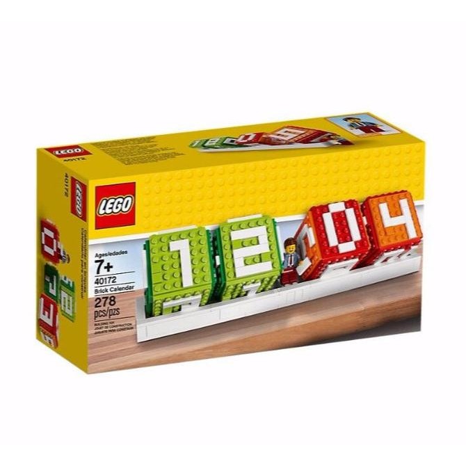 

Lego 40172 Iconic Brick Calendar Set Kalender Office Calender Gift Toy Kualitas Premium