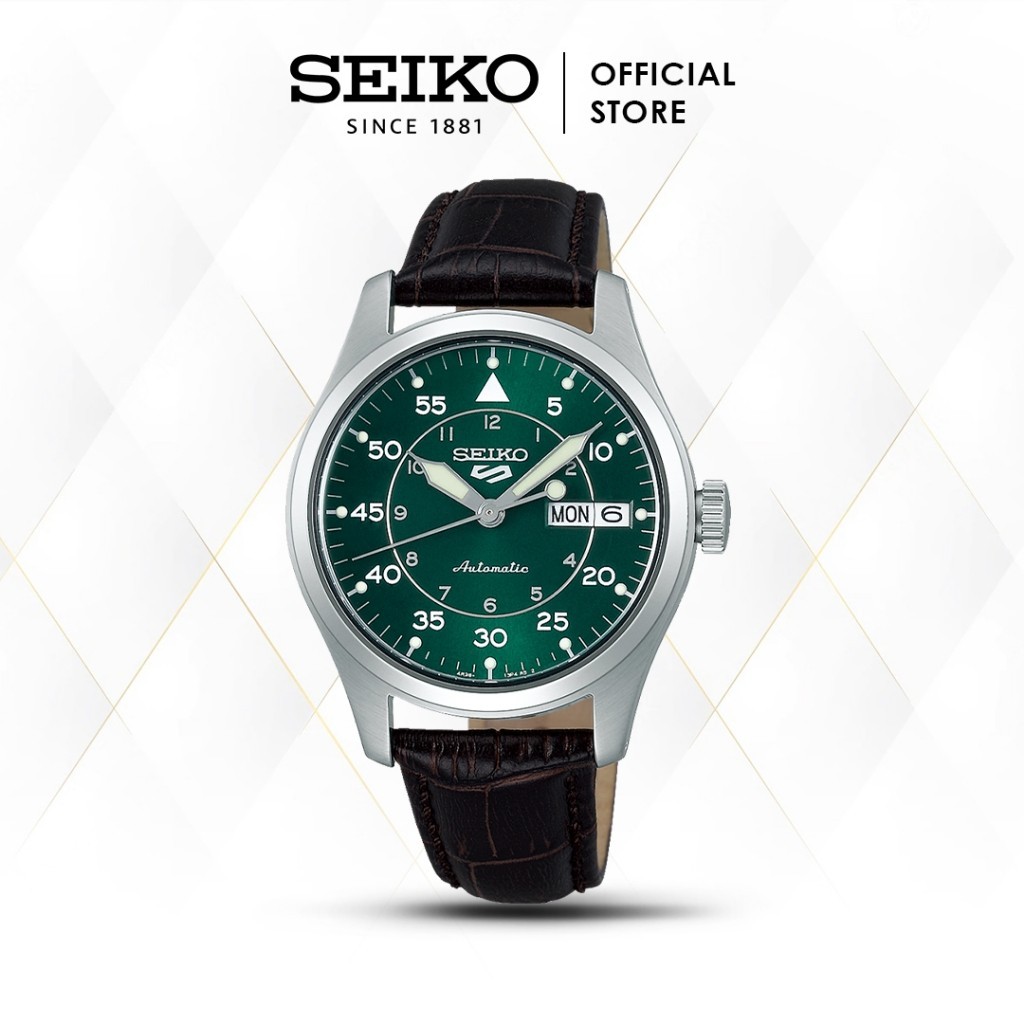 Seiko 5 Sports Automatic SRPJ89 SRPJ89K1 Brown Leather Strap Original