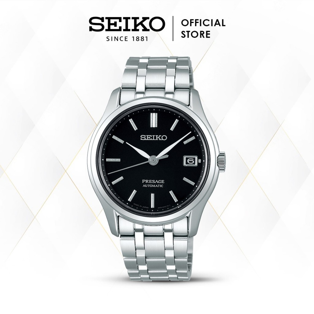 Seiko Presage Automatics 23 Jewels SRPD99J1 SRPD99J Silver Black Stainless steel