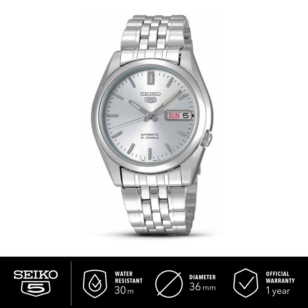 Jam Tangan Pria Seiko 5 Automatic Stainless Steel SNK355K1 Original