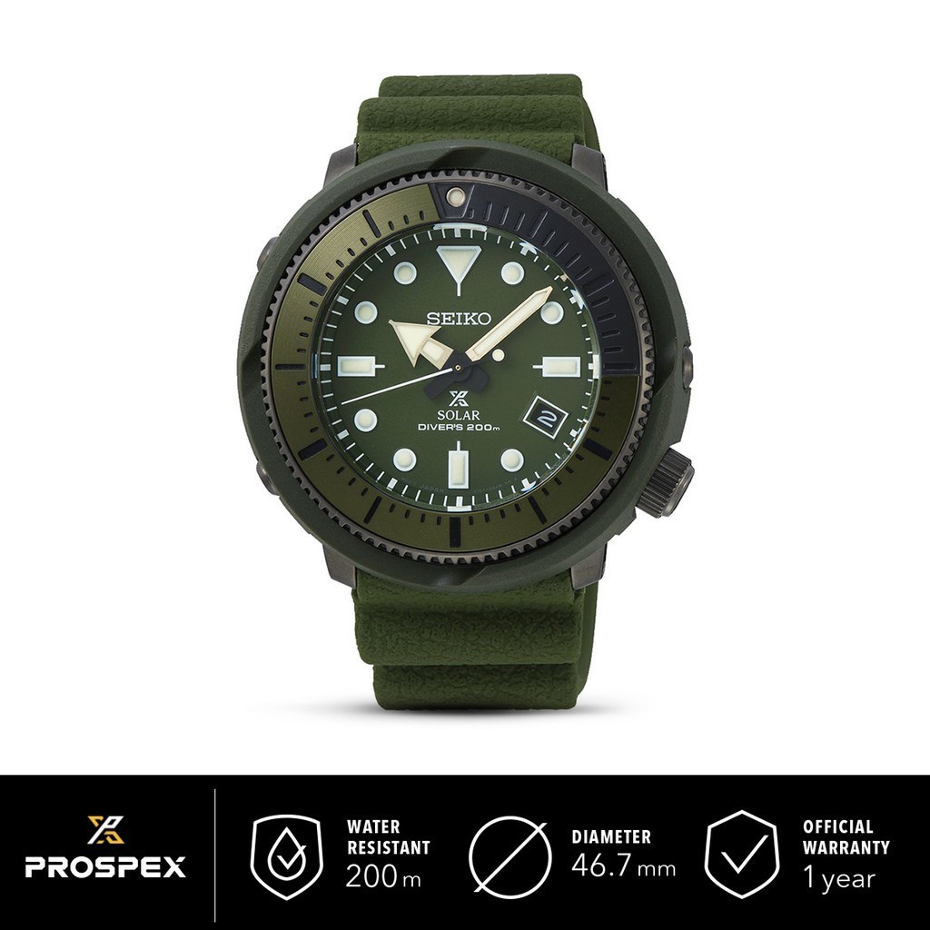 Jam Tangan Pria Seiko Prospex Tuna Street Series SNE535P1 Solar Divers SPECIAL EDITION Original