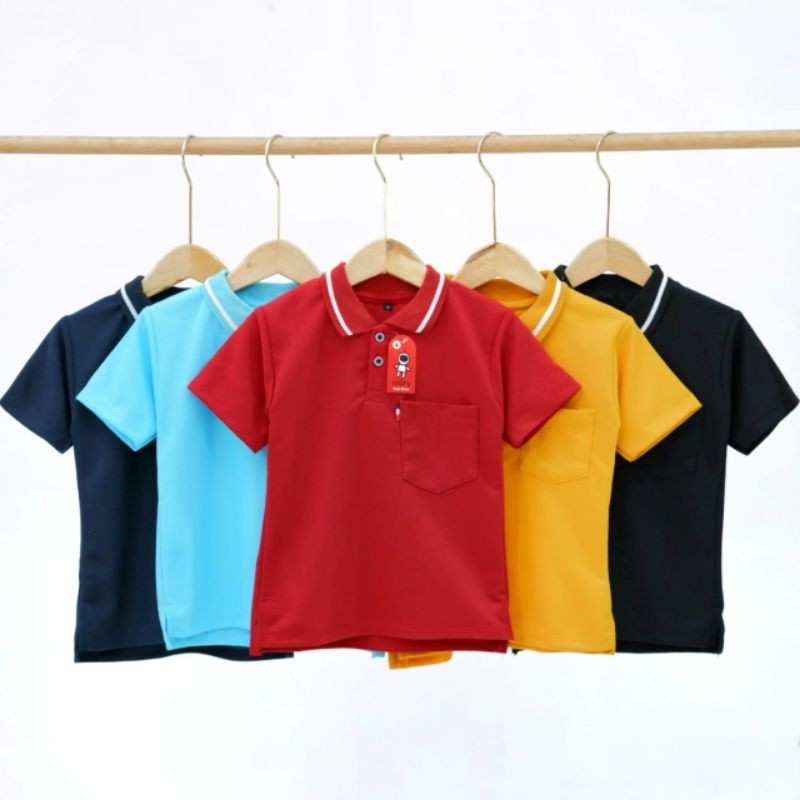 Baju Anak Awet Kaos Polo Anak Laki Laki 2-9 Tahun Katun Lacoste Niory Kids Polo Shirt Kerah Premium