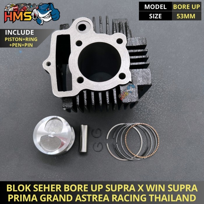 BLOK SEHER BORING PAKET BOREUP BORE UP SUPRA X GRAND PRIMA ASTREA 53