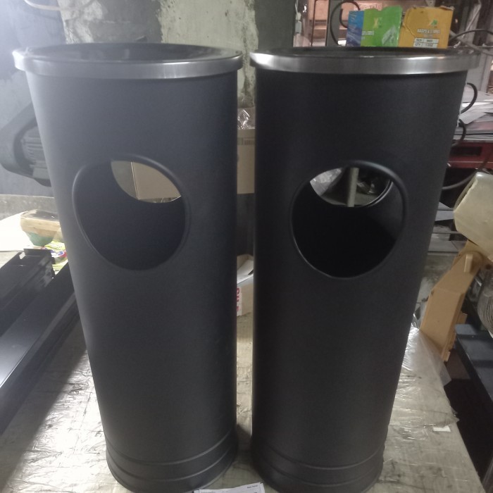 Unik Tempat Sampah Hitam Stenlis Tong Sampah Kotak Sampah Bak Ashbak Lk Dus