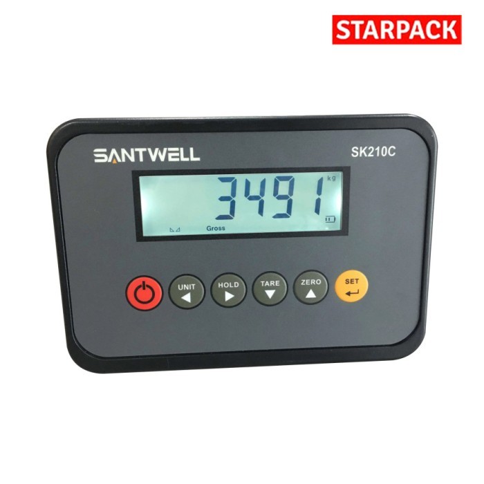 Terbaru SANTWELL SK210 - Digital Loadcell indicator AC 220V RS232 - Tanpa Baterai