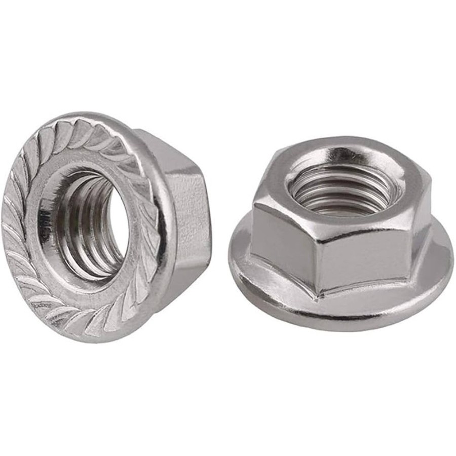 Mur Flange M10 Halus P 1.25 / Flange Nut M10 Halus -1.25 Stainless SS304