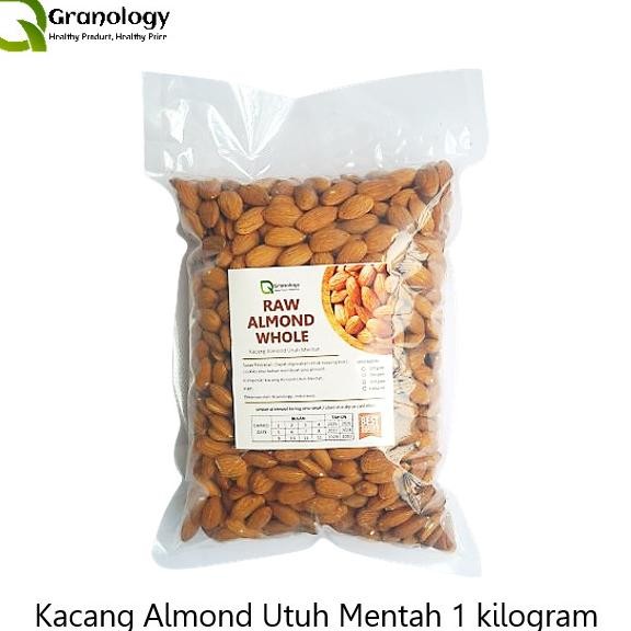 

Kacang Almond Whole Mentah / Raw Almond Whole - 1 Kg